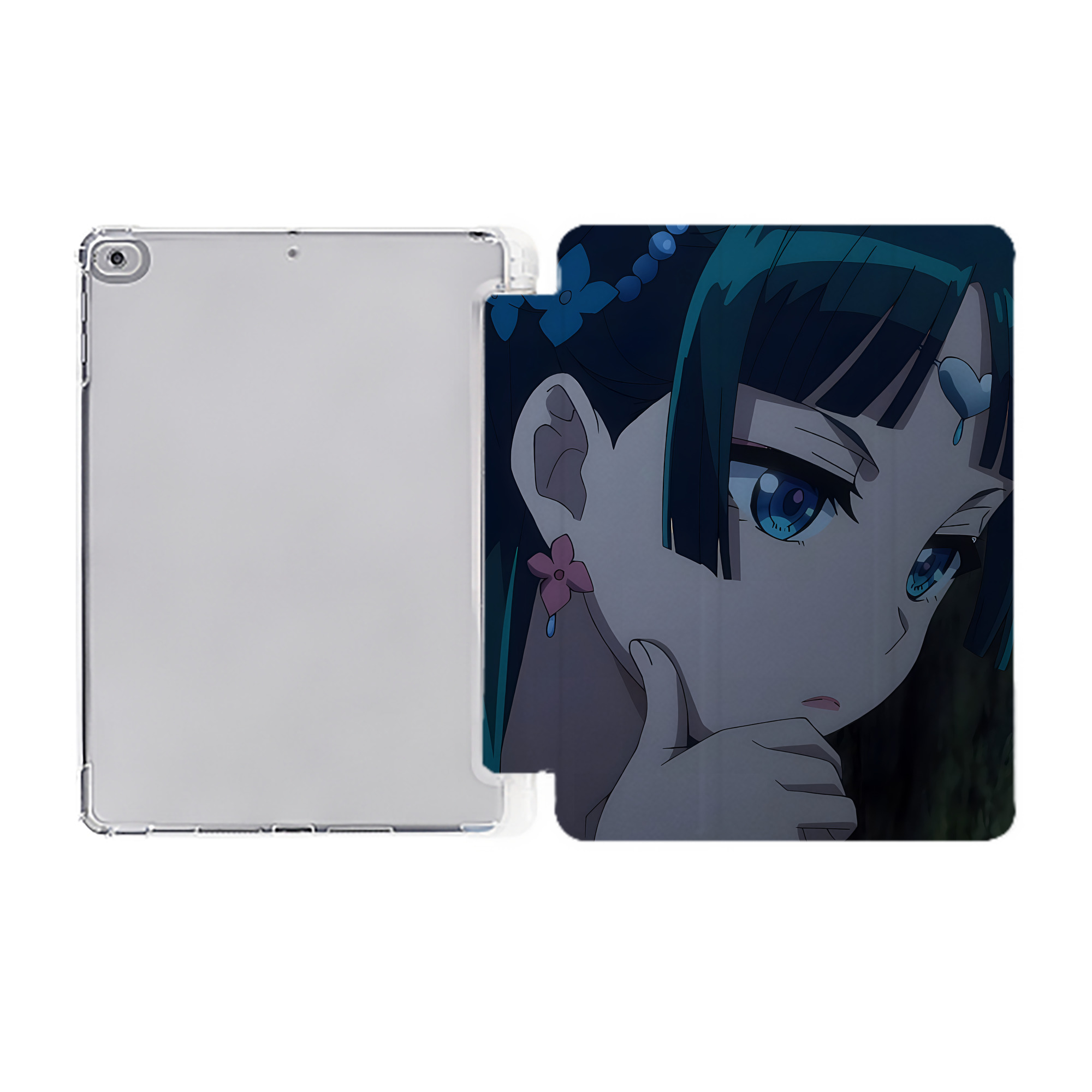 （画像用） 薬屋のひとりごと The Apothecary Diaries IPad ケース ペン収納付き 三つ折りスタンド PUレザー×シリコン 対応機種9.5/10.5/10.9インチ